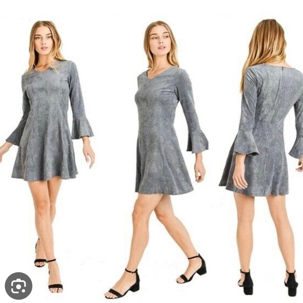 Aryeh Faux Suede Dress - Picture 4 of 5
